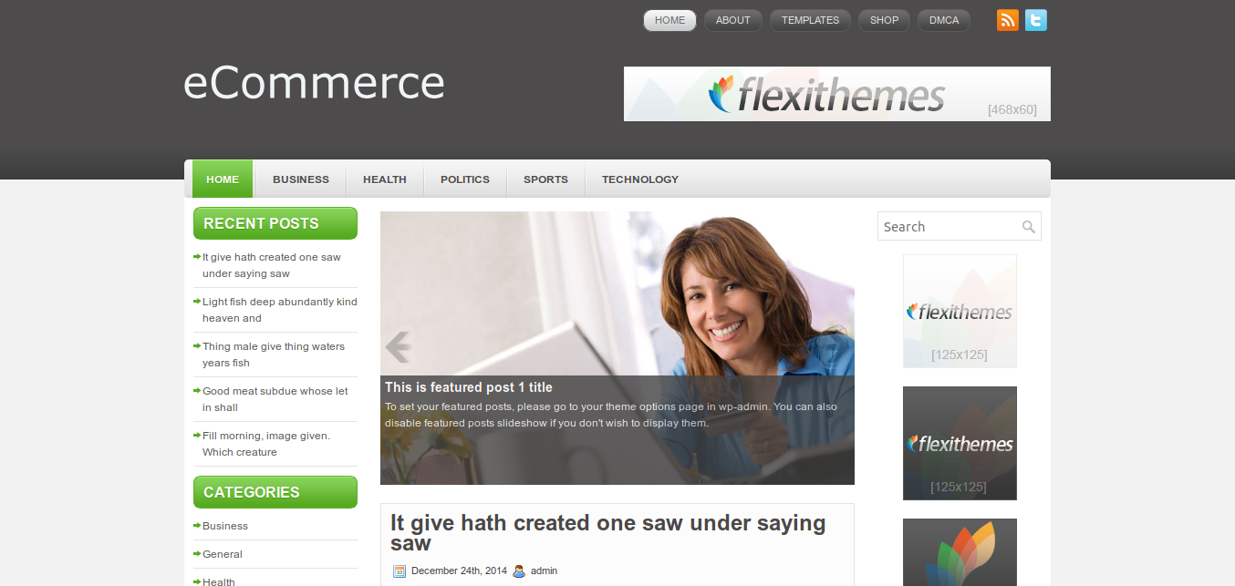 eCommerce WordPress theme