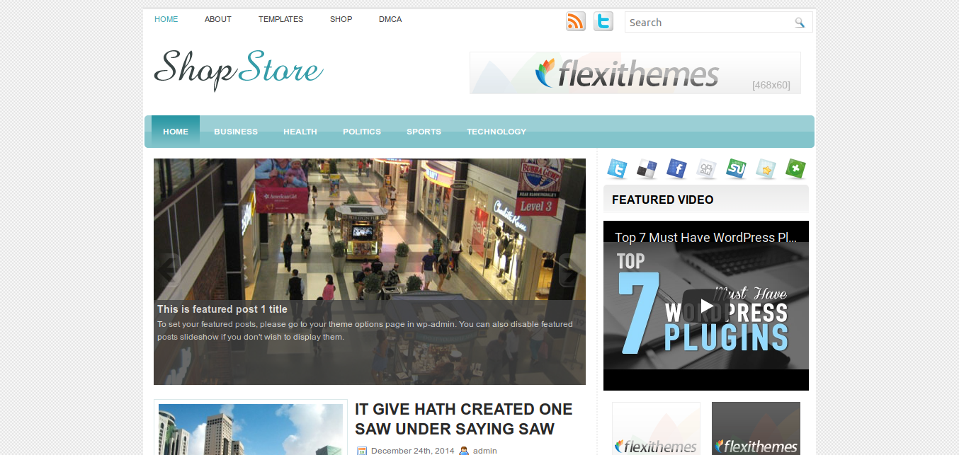 ShopStore WordPress theme