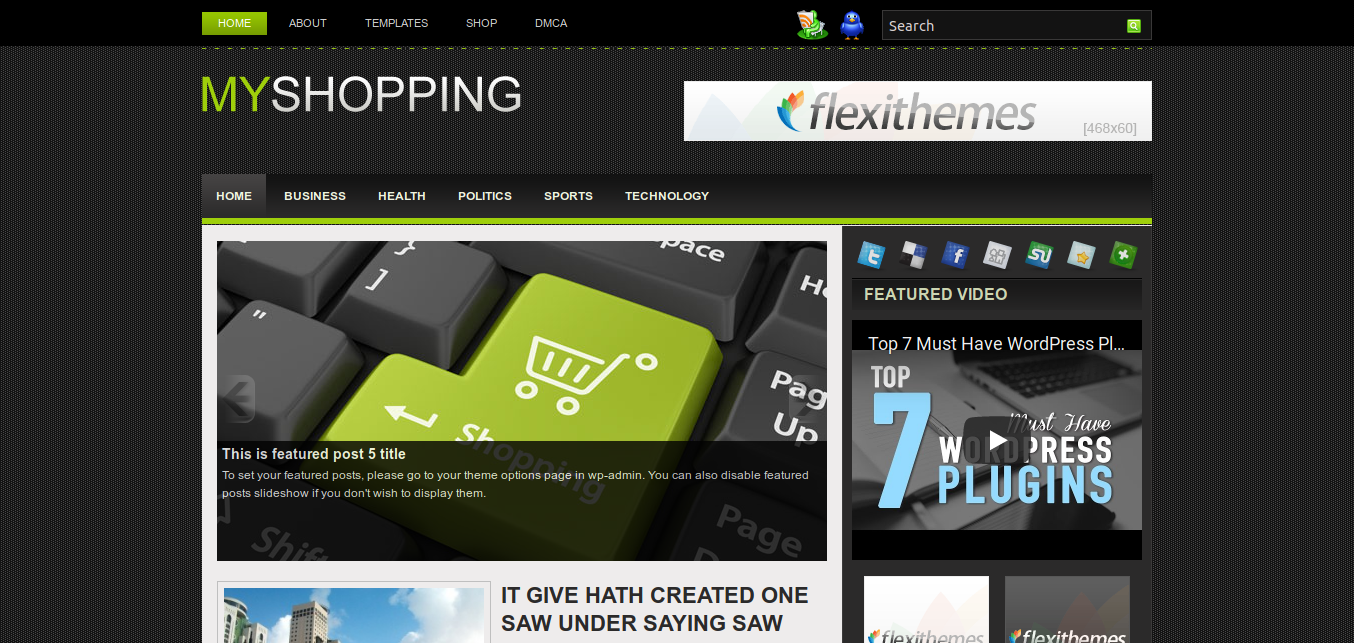 MyShopping WordPress theme