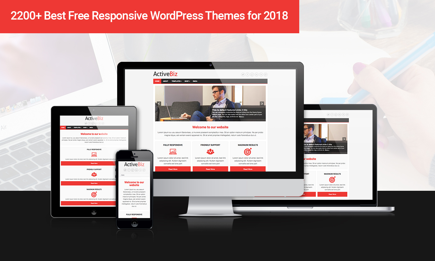 2200+ Best Free Responsive WordPress Themes for 2023